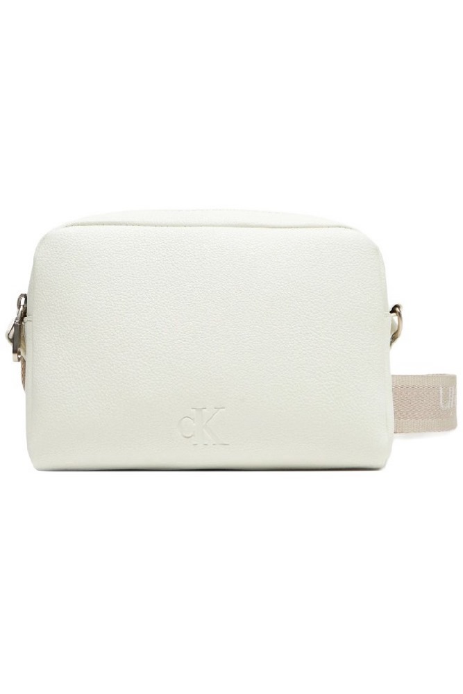 CALVIN KLEIN ULTRALIGHT CAMERA BAG21 PU ΤΣΑΝΤΑ ΓΥΝΑΙΚΕΙΑ WHITE