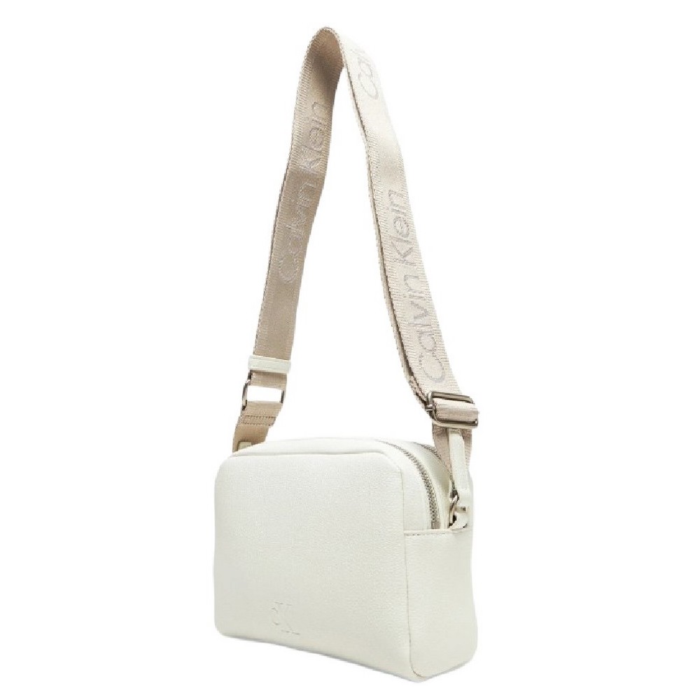 CALVIN KLEIN ULTRALIGHT CAMERA BAG21 PU ΤΣΑΝΤΑ ΓΥΝΑΙΚΕΙΑ WHITE