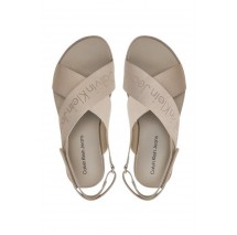 CALVIN KLEIN JEANS FLATFORM SANDAL SLING ΠΕΔΙΛΟ ΓΥΝΑΙΚΕΙΟ EGGSHELL