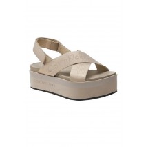 CALVIN KLEIN JEANS FLATFORM SANDAL SLING ΠΕΔΙΛΟ ΓΥΝΑΙΚΕΙΟ EGGSHELL