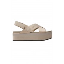 CALVIN KLEIN JEANS FLATFORM SANDAL SLING ΠΕΔΙΛΟ ΓΥΝΑΙΚΕΙΟ EGGSHELL