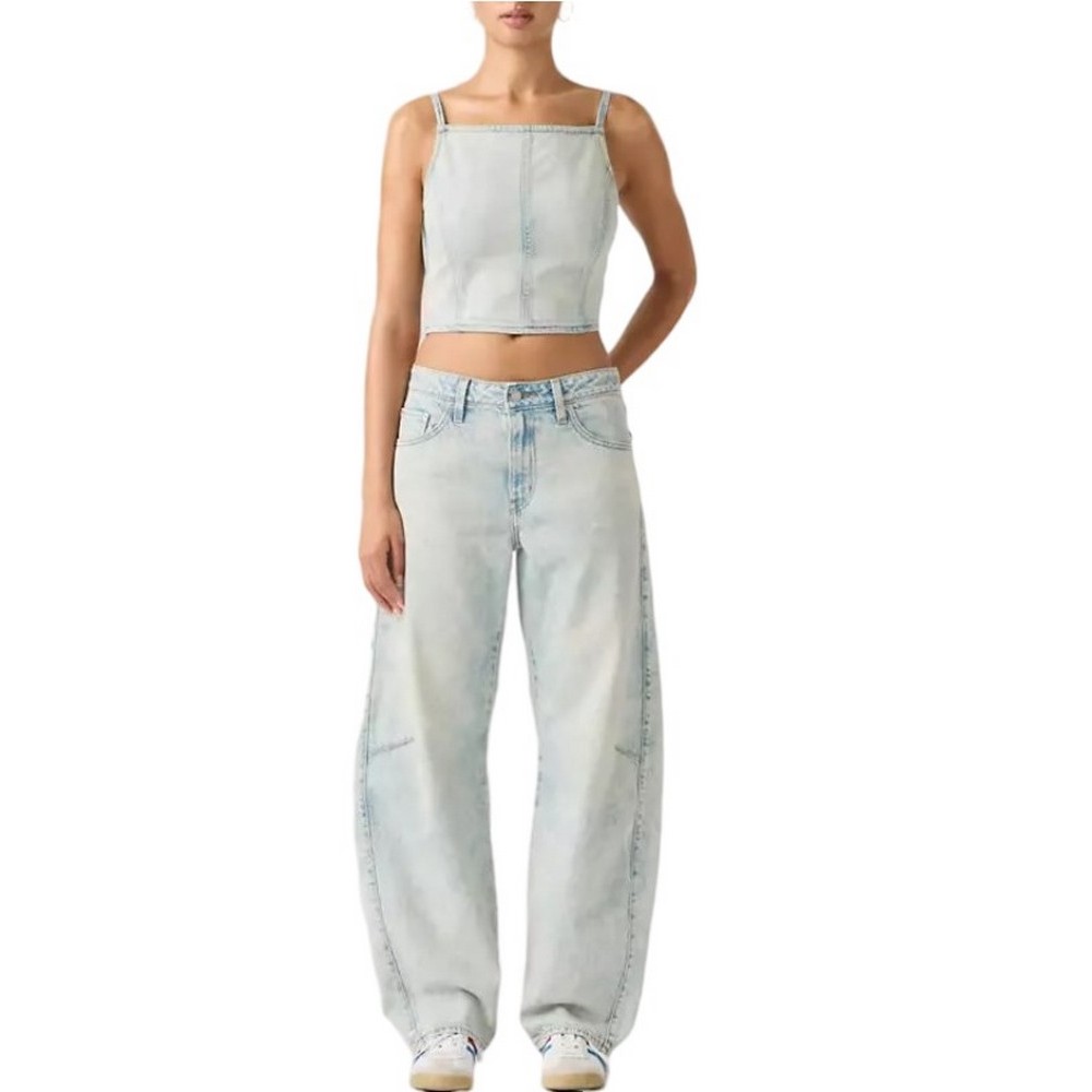 LEVIS® BAGGY DAD BARREL WORN IN ΤΖΙΝ ΠΑΝΤΕΛΟΝΙ ΓΥΝΑΙΚΕΙΟ LIGHT INDIGO