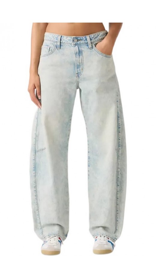 LEVIS BAGGY DAD BARREL WORN IN ΤΖΙΝ ΠΑΝΤΕΛΟΝΙ ΓΥΝΑΙΚΕΙΟ LIGHT INDIGO