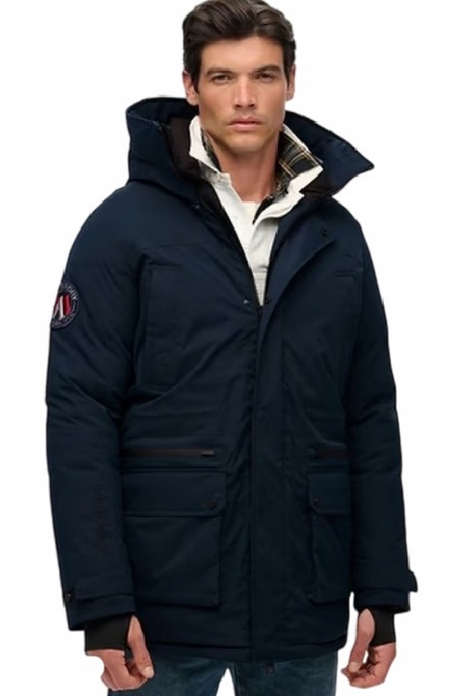 SUPERDRY D2 OVIN CITY PADDED PARKA JACKET ΜΠΟΥΦΑΝ ΑΝΔΡΙΚΟ DARK NAVY