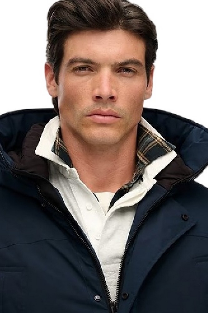 SUPERDRY D2 OVIN CITY PADDED PARKA JACKET ΜΠΟΥΦΑΝ ΑΝΔΡΙΚΟ DARK NAVY