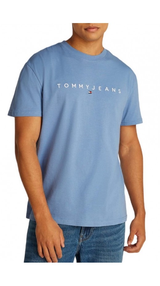 TOMMY JEANS REG LINEAR LOGO TEE EXT T-SHIRT ΜΠΛΟΥΖΑ ΑΝΔΡΙΚΗ BLUE