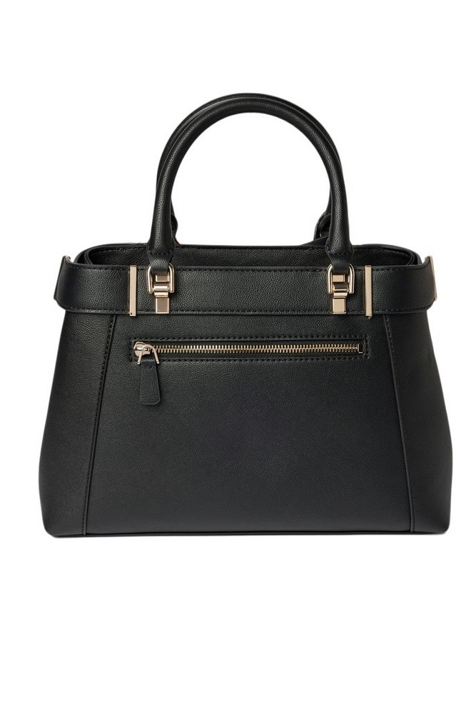 GUESS ANADELA 3 COMP SATCHEL ΤΣΑΝΤΑ ΓΥΝΑΙΚΕΙΑ BLACK