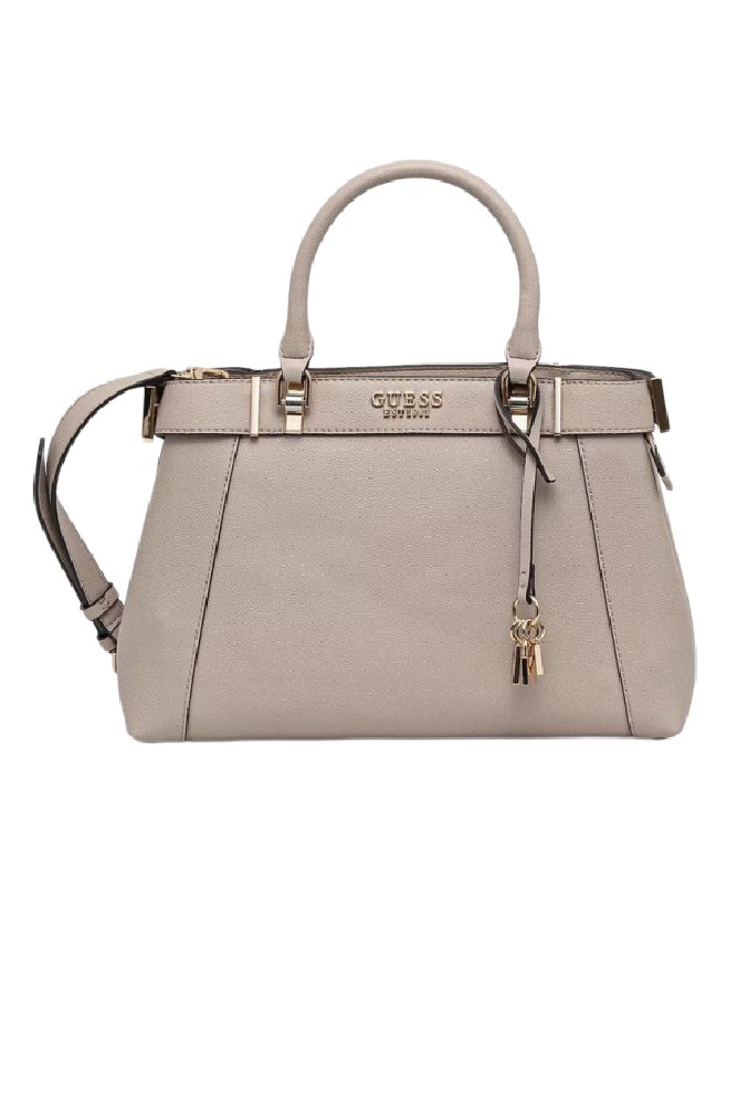 GUESS ANADELA 3 COMP SATCHEL ΤΣΑΝΤΑ ΓΥΝΑΙΚΕΙΑ TAUPE