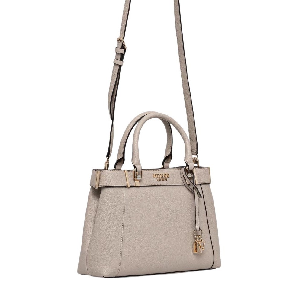GUESS ANADELA 3 COMP SATCHEL ΤΣΑΝΤΑ ΓΥΝΑΙΚΕΙΑ TAUPE