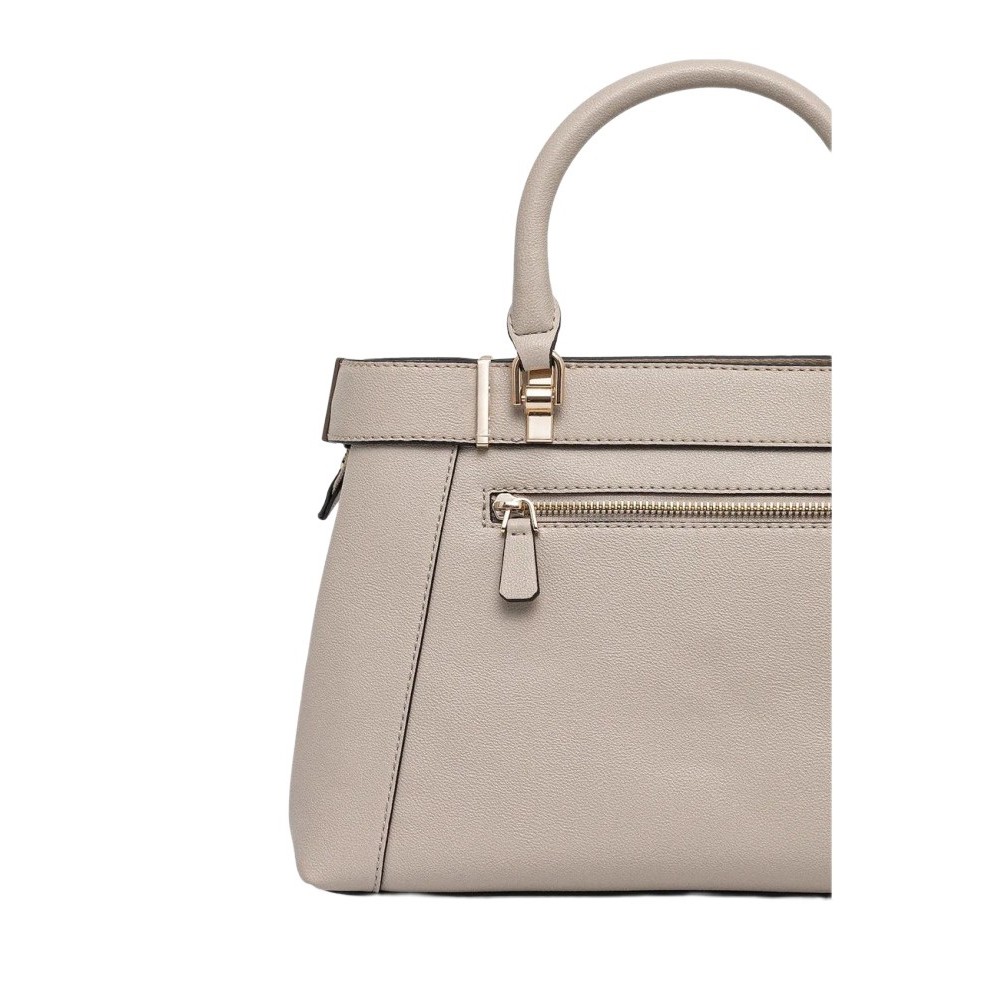 GUESS ANADELA 3 COMP SATCHEL ΤΣΑΝΤΑ ΓΥΝΑΙΚΕΙΑ TAUPE