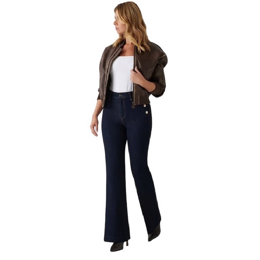 GUESS NEW FAYE PANT ΠΑΝΤΕΛΟΝΙ ΓΥΝΑΙΚΕΙΟ BLUΕ DENIM