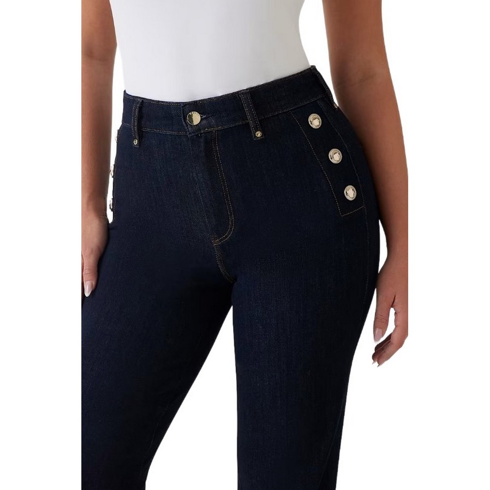 GUESS NEW FAYE PANT ΠΑΝΤΕΛΟΝΙ ΓΥΝΑΙΚΕΙΟ BLUΕ DENIM