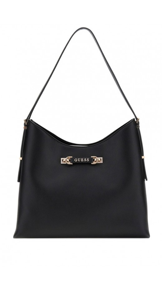 GUESS LEFIA LARGE HOBO ΤΣΑΝΤΑ ΓΥΝΑΙΚΕΙΑ BLACK