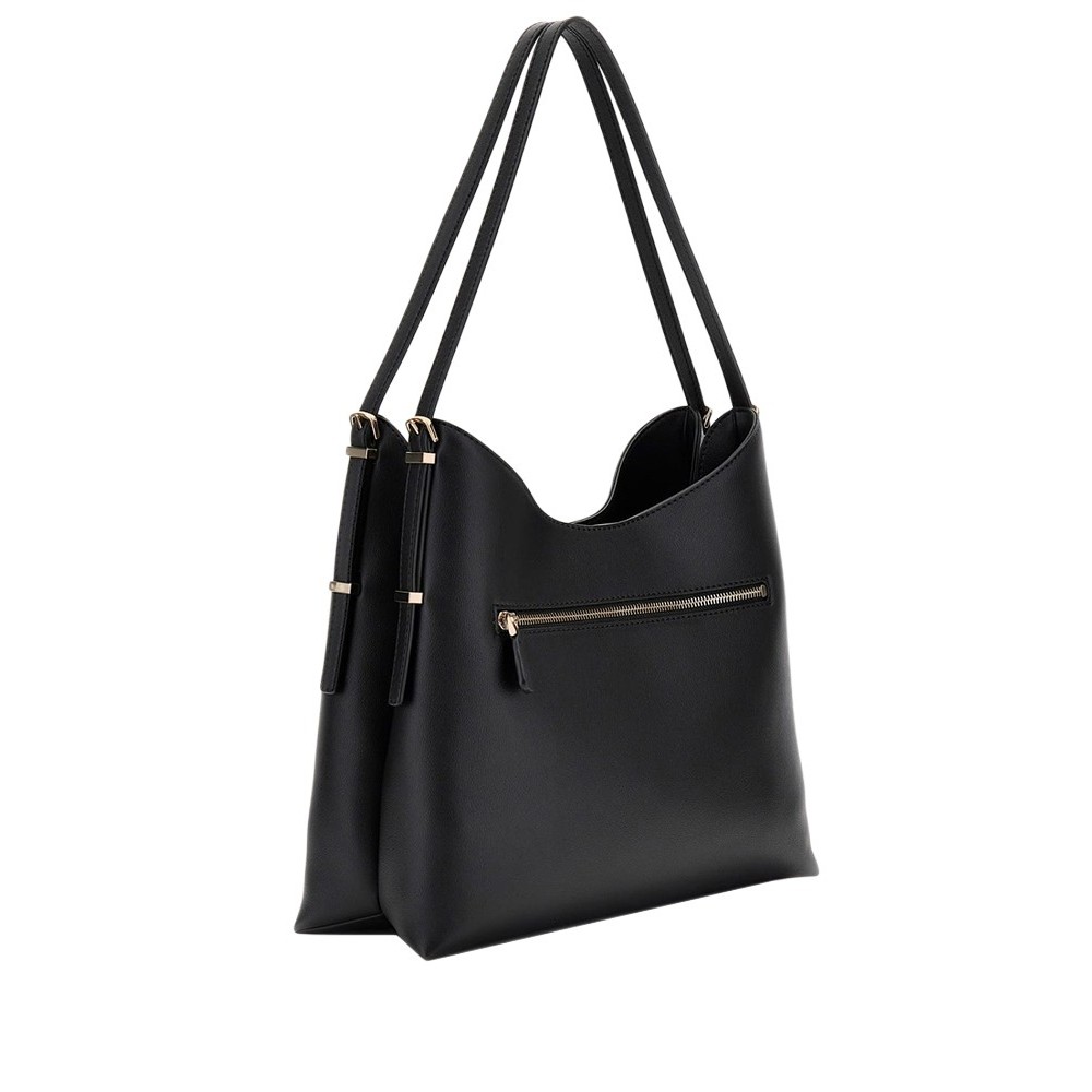 GUESS LEFIA LARGE HOBO ΤΣΑΝΤΑ ΓΥΝΑΙΚΕΙΑ BLACK