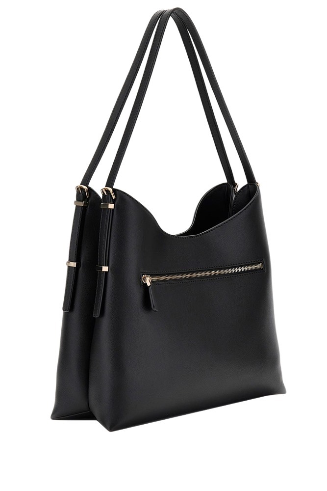 GUESS LEFIA LARGE HOBO ΤΣΑΝΤΑ ΓΥΝΑΙΚΕΙΑ BLACK