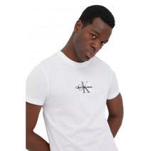 CALVIN KLEIN JEANS MONOGRAM LOGO TEE T-SHIRT ΑΝΔΡΙΚΟ WIT WHITE