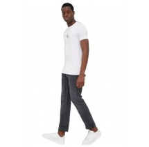 CALVIN KLEIN JEANS MONOGRAM LOGO TEE T-SHIRT ΑΝΔΡΙΚΟ WIT WHITE