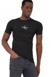 CALVIN KLEIN JEANS MONOGRAM LOGO TEE T-SHIRT ΑΝΔΡΙΚΟ WIT BLACK