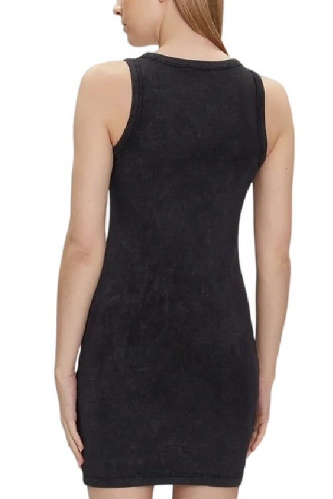 CALVIN KLEIN JEANS ARCHIVAL MONOLOGO RIB TANK DRESS ΦΟΡΕΜΑ ΓΥΝΑΙΚΕΙΟ BLACK