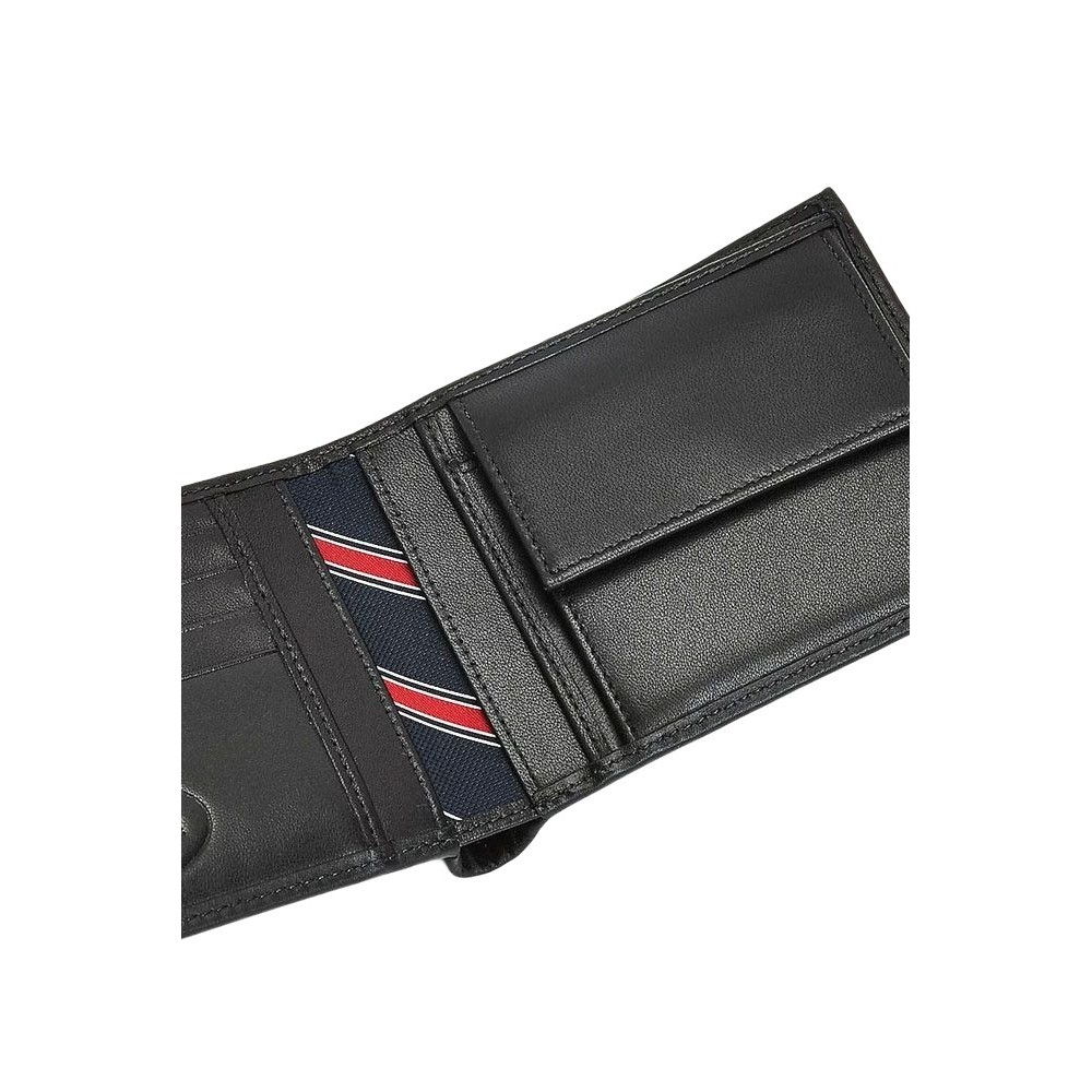 TOMMY HILFIGER GP ETON CC AND COIN PCKT KEYFOB ΠΟΡΤΟΦΟΛΙ ΑΝΔΡΙΚΟ BLACK