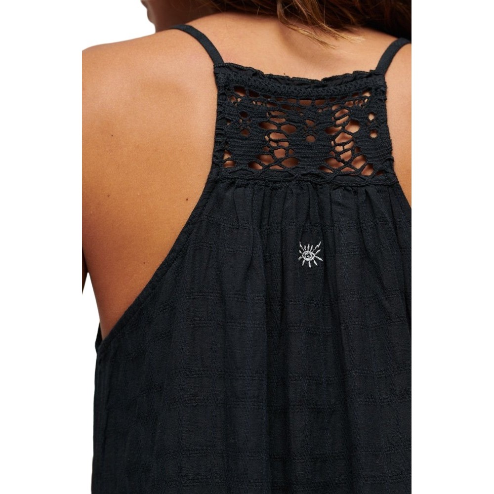 SUPERDRY D2 OVIN VINTAGE LONG HALTER CAMI DRESS ΦΟΡΕΜΑ ΓΥΝΑΙΚΕΙΟ NAVY