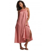 SUPERDRY D2 OVIN VINTAGE LONG HALTER CAMI DRESS ΦΟΡΕΜΑ ΓΥΝΑΙΚΕΙΟ PINK