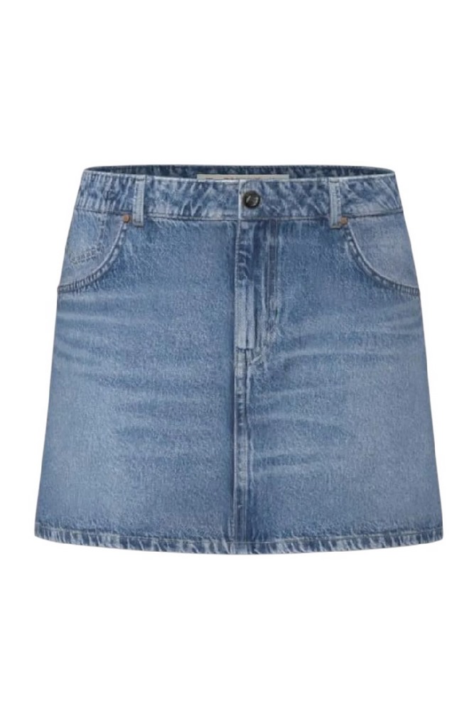 GUESS FAITH MINI SKIRT ΤΖΙΝ ΦΟΥΣΤΑ ΓΥΝΑΙΚΕΙΑ BLUΕ DENIM