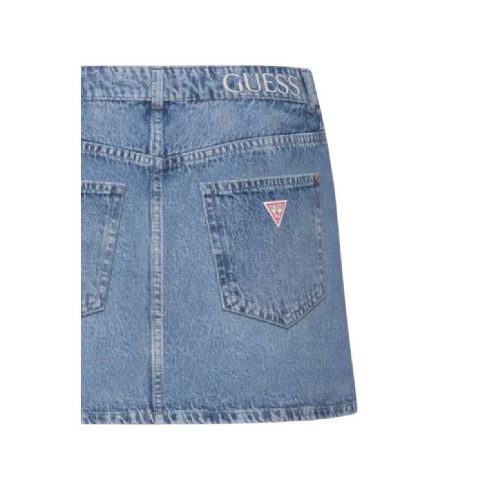 GUESS FAITH MINI SKIRT ΤΖΙΝ ΦΟΥΣΤΑ ΓΥΝΑΙΚΕΙΑ BLUΕ DENIM