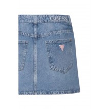 GUESS FAITH MINI SKIRT ΤΖΙΝ ΦΟΥΣΤΑ ΓΥΝΑΙΚΕΙΑ BLUΕ DENIM
