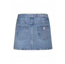 GUESS FAITH MINI SKIRT ΤΖΙΝ ΦΟΥΣΤΑ ΓΥΝΑΙΚΕΙΑ BLUΕ DENIM