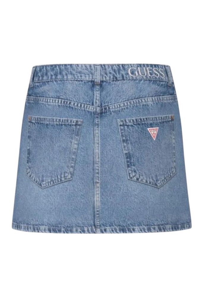 GUESS FAITH MINI SKIRT ΤΖΙΝ ΦΟΥΣΤΑ ΓΥΝΑΙΚΕΙΑ BLUΕ DENIM
