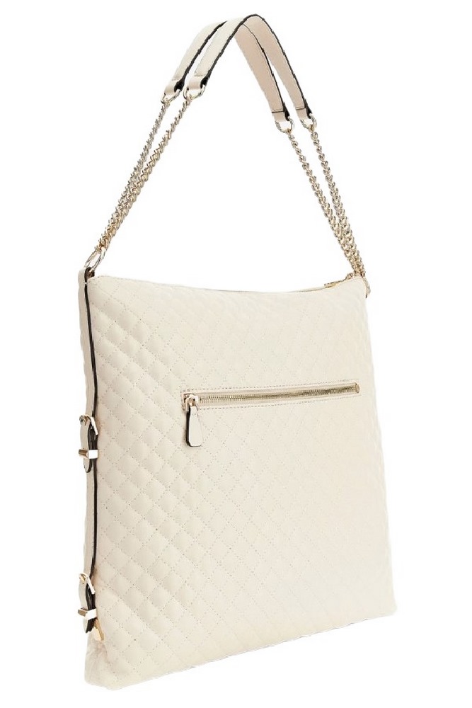 GUESS ADAM LARGE ELITE TOTE ΤΣΑΝΤΑ ΓΥΝΑΙΚΕΙΑ ECRU
