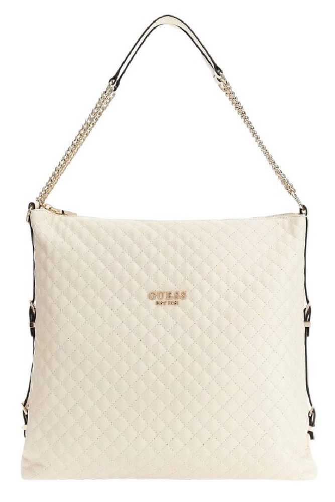GUESS ADAM LARGE ELITE TOTE ΤΣΑΝΤΑ ΓΥΝΑΙΚΕΙΑ ECRU