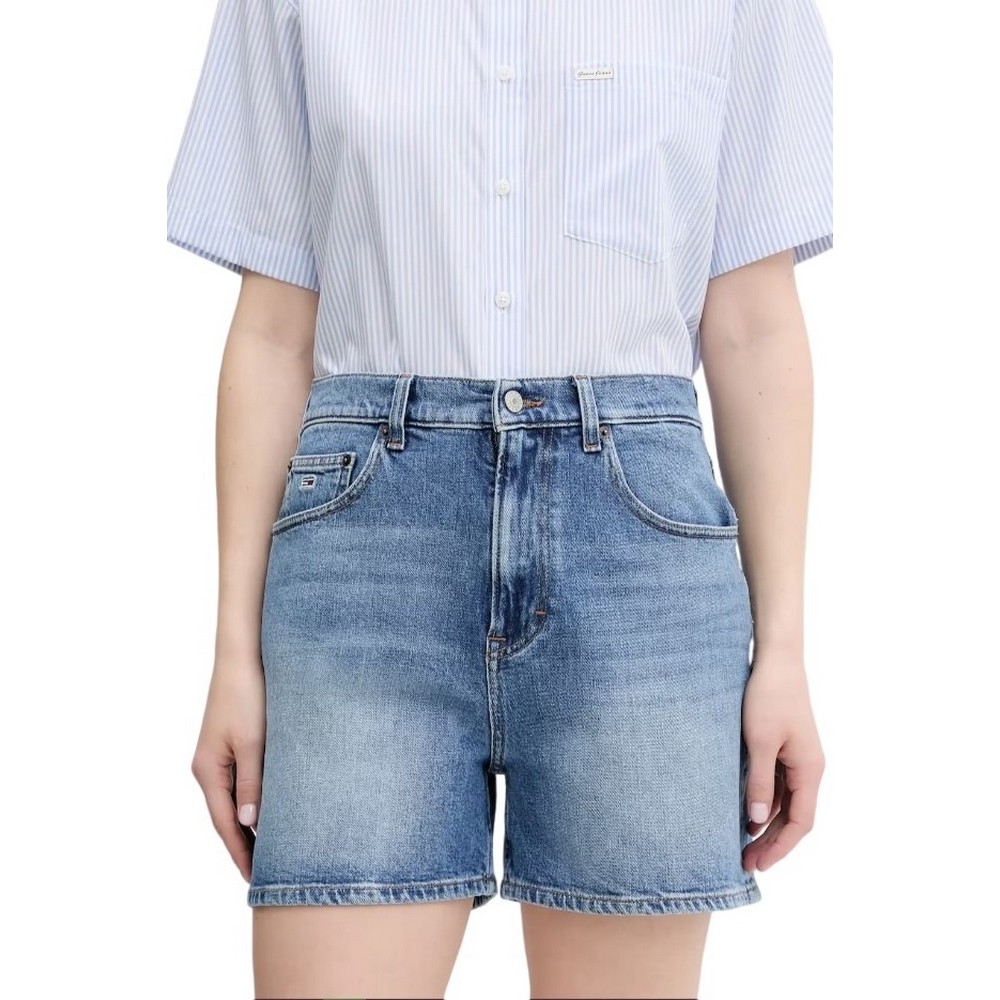 TOMMY JEANS MOM SHORT BI0134 ΣΟΡΤΣ ΓΥΝΑΙΚΕΙΟ BLUΕ DENIM