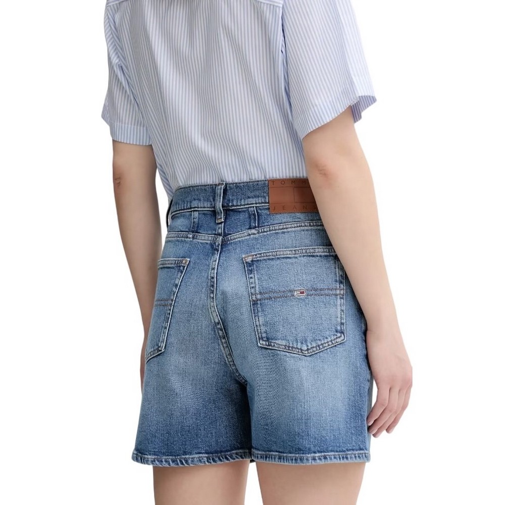 TOMMY JEANS MOM SHORT BI0134 ΣΟΡΤΣ ΓΥΝΑΙΚΕΙΟ BLUΕ DENIM