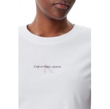 CALVIN KLEIN JEANS CUI NIAGARA MIST T-SHIR ΜΠΛΟΥΖΑ ΓΥΝΑΙΚΕΙΑ BRIGHT WHITE