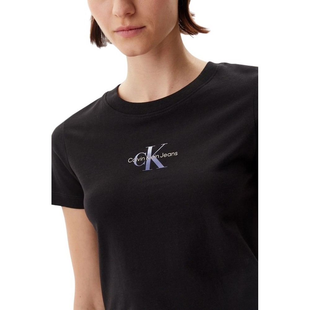 CALVIN KLEIN JEANS CUI NIAGARA MIST T-SHIR ΜΠΛΟΥΖΑ ΓΥΝΑΙΚΕΙΑ BLACK