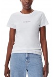 CALVIN KLEIN JEANS CUI NIAGARA MIST T-SHIR ΜΠΛΟΥΖΑ ΓΥΝΑΙΚΕΙΑ BRIGHT WHITE