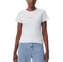CALVIN KLEIN JEANS CUI NIAGARA MIST T-SHIR ΜΠΛΟΥΖΑ ΓΥΝΑΙΚΕΙΑ BRIGHT WHITE