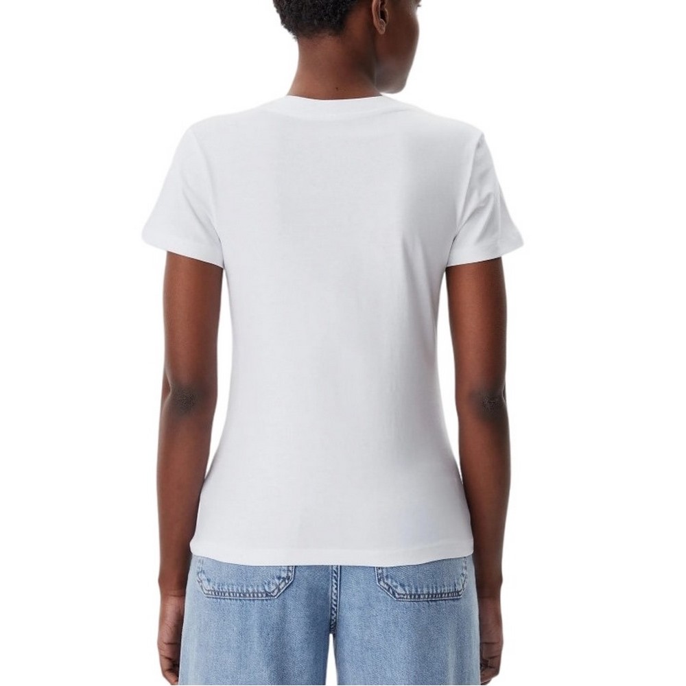 CALVIN KLEIN JEANS CUI NIAGARA MIST T-SHIR ΜΠΛΟΥΖΑ ΓΥΝΑΙΚΕΙΑ BRIGHT WHITE