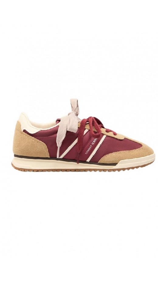 TOMMY JEANS LOW PROFILE RUNNER ΠΑΠΟΥΤΣΙ ΓΥΝΑΙΚΕΙΟ BORDEAUX