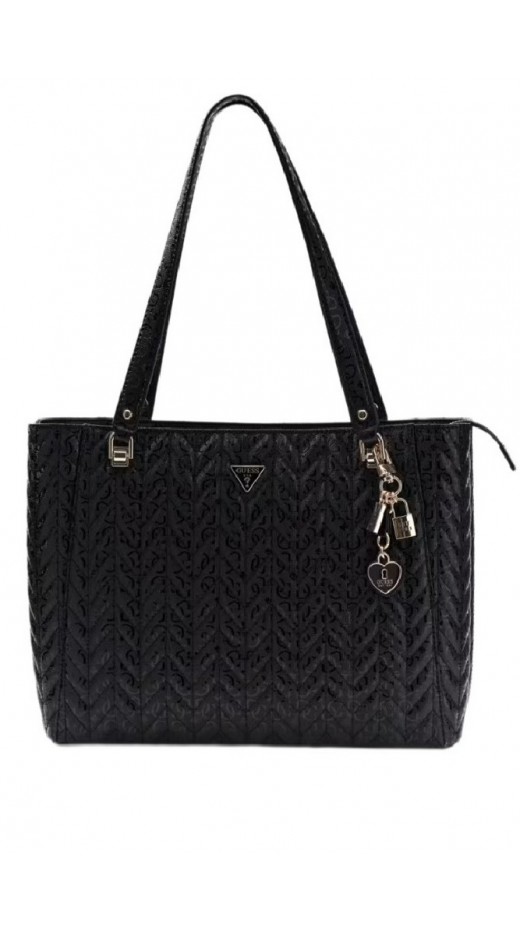 GUESS STACEY NOEL TOTE ΤΣΑΝΤΑ ΓΥΝΑΙΚΕΙΑ BLACK