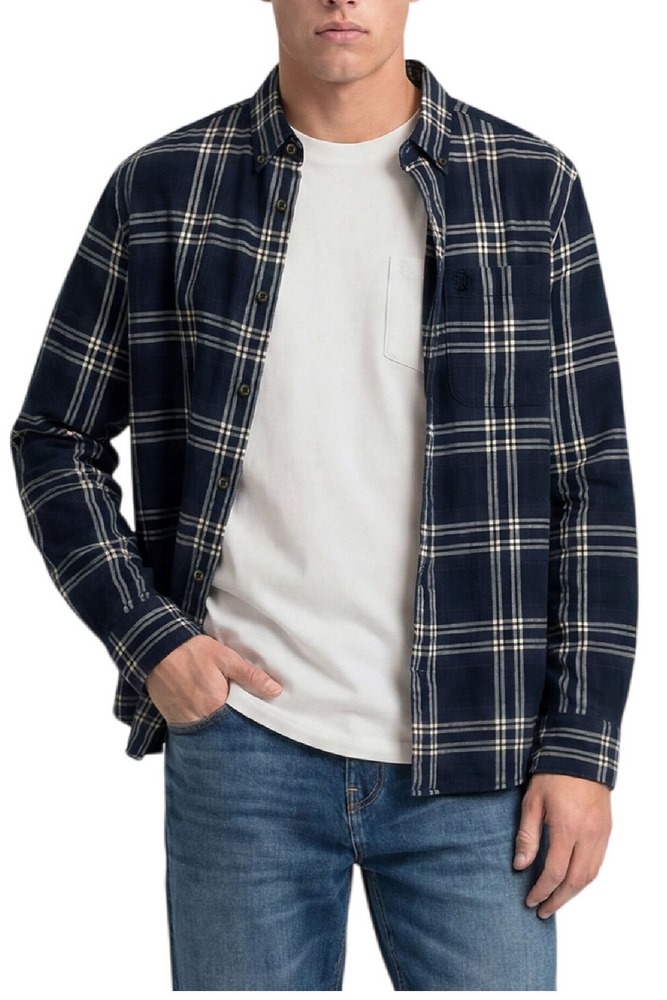 SUPERDRY COTTON LUMBERJACK SHIRT ΠΟΥΚΑΜΙΣΟ ΑΝΔΡΙΚΟ NAVY
