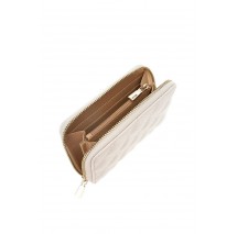 GUESS GIULLY II SLG MED ZIP AROUND ΠΟΡΤΟΦΟΛΙ ΓΥΝΑΙΚΕΙΟ TAUPE