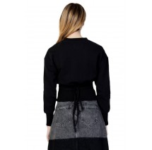 CALVIN KLEIN JEANS WAIST STRAPS CREW NECK ΜΠΛΟΥΖΑ ΦΟΥΤΕΡ ΓΥΝΑΙΚΕΙΑ BLACK