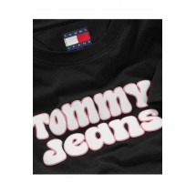 TOMMY JEANS REG ESSENTIAL LOGO 2 TEE EXT T-SHIRT ΜΠΛΟΥΖΑ ΓΥΝΑΙΚΕΙΑ BLACK