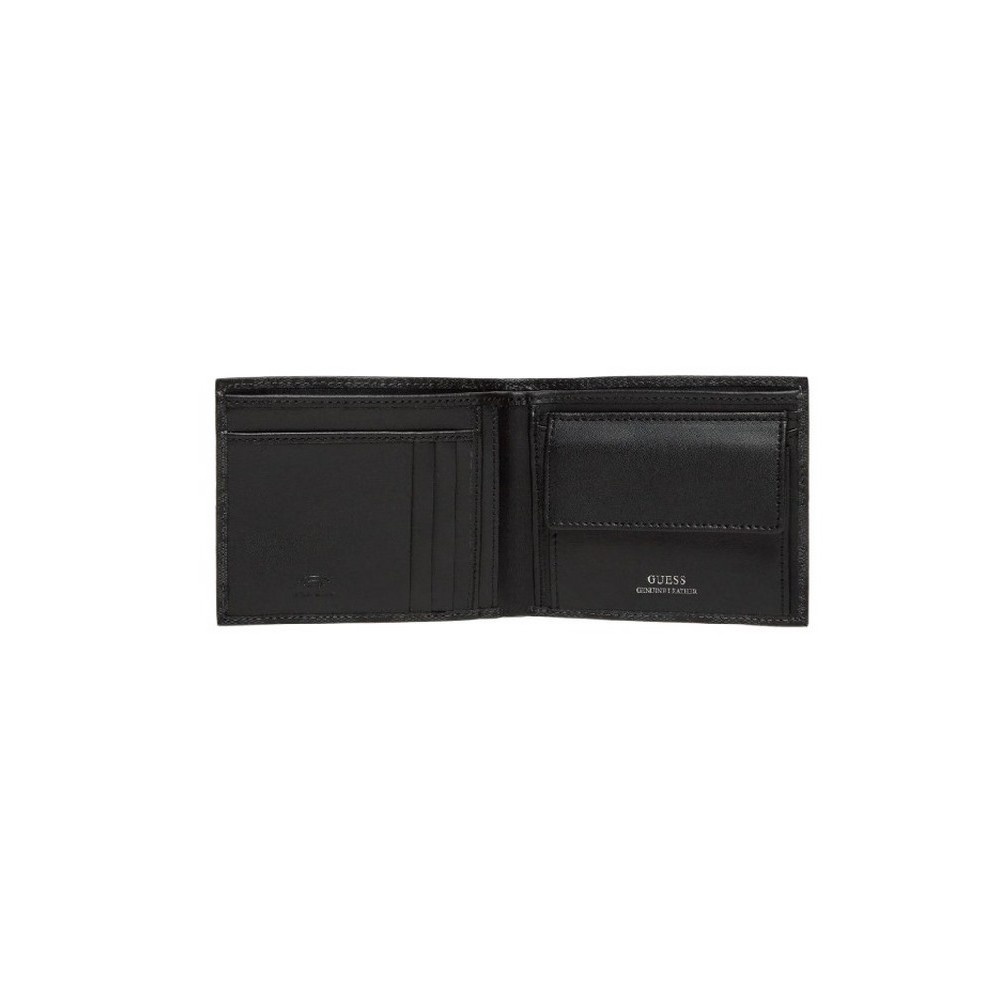 GUESS MITO BLLFLD W SEWN FLAP W C PK ΠΟΡΤΟΦΟΛΙ ΑΝΔΡΙΚΟ BLACK