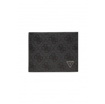 GUESS MITO BLLFLD W SEWN FLAP W C PK ΠΟΡΤΟΦΟΛΙ ΑΝΔΡΙΚΟ BLACK