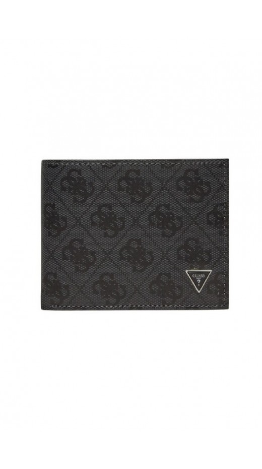 GUESS MITO BLLFLD W SEWN FLAP W C PK ΠΟΡΤΟΦΟΛΙ ΑΝΔΡΙΚΟ BLACK