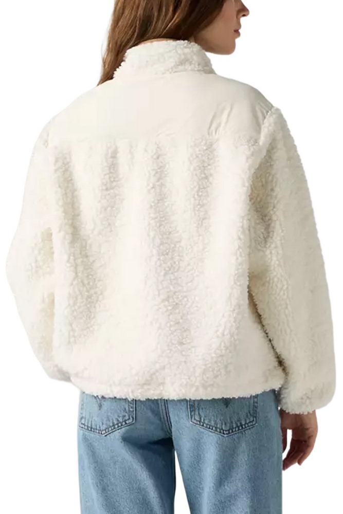 LEVIS IRIS PULLOVER SHERPA FLEECE ΜΠΛΟΥΖΑ ΦΛΙΣ ΓΥΝΑΙΚΕΙΑ WHITE